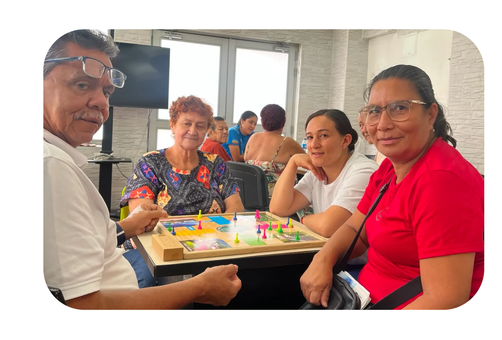 Actividad recreativa con familias y pacientes